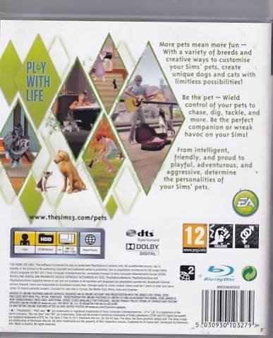 The Sims 3 Pets - PS3 (B Grade) (Genbrug)